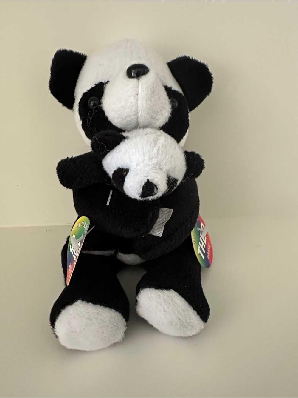 4 for $10😎 Mom and Baby Plush Stuffed Panda Set